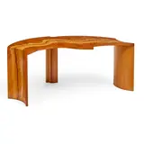 Wendy Stayman, Streamlined With Two Waterfalls (Coffee Table), douka, cherry, walnut, inscribed and dated 'WS '87'