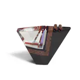 William Carlson, Constructed Muralist, from the Perfume Bottle series, cast, polished, and laminated glass, granite, etched indistinctly on underside