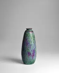 Ovoid Form Vase by Pierre-Adrien Dalpayrat, glazed stoneware, impressed facsimile signature 'Dalpayrat' and '2021', sold Jun 2022
