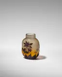 Vase by Émile Gallé, glass, overlaid, acid etched and fire polished, cameo mark 'Galle', offered Jun 2022