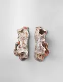 Fausto Melotti, Pair of Handles, glazed earthenware, numbered '6'