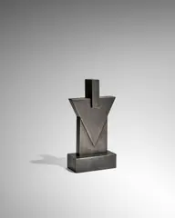 John Prip, Geometric Box, pewter