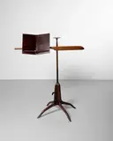 Sam Maloof, Rare Music Stand, East Indian rosewood, American walnut