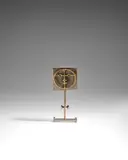 John Prip, Standing Lidded Box, nickel-plated brass, brass