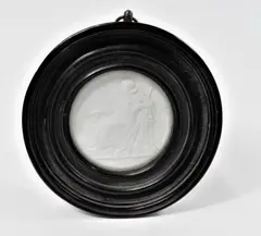 Frederick Buck, Portrait miniature of a young girl wearing a white dress