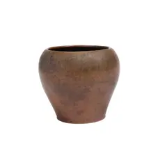 Vase by Dirk Van Erp, hammered and patinated copper, with slightly worn windmill mark on underside, sold Mar 2022