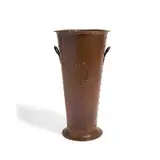 Umbrella Stand With Open Base by Gustav Stickley, model 382, hammered copper, sold Mar 2022