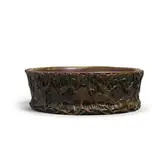 Marsh Marigold Jardinière by Tiffany Studios, patinated bronze with liner, sold Mar 2022