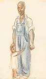 Miguel Covarrubias, Portrait of a Man and Child