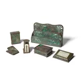 Pine Needle Desk Set by Tiffany Studios, Pine Needle Desk Set, sold Mar 2022