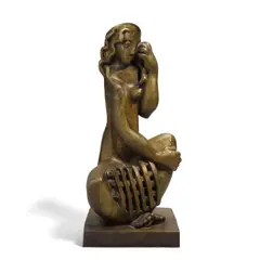 L'Attente by Joseph Csaky, 1946, bronze, offered Mar 2022