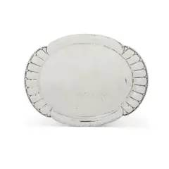 Tray by Georg Jensen, sterling silver, stamped 'GEORG JENSEN', 'COPENHAGEN', 'GABF', '1918', '3' and 'Gl, sold Mar 2022
