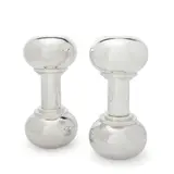 Asprey & Co., Pair of Dumbbell Cocktail Shakers