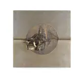 Studio Del Campo, Space No. 1, executed by Virgilio Bari, bronze, stainless steel, with firm's paper label on reverse 'SMALTI del campo V