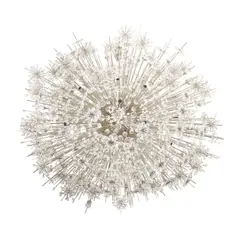 J. & L. Lobmeyr, Monumental Sputnik Chandelier, in the manner of the Metropolitan Opera House fixtures, chromed and enameled steel, Swarovski crystal
