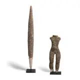 Figure with Staff by Michele Oka Doner, glazed porcelain, sold Mar 2022