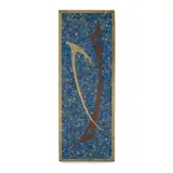 Sigfrido Pineda, Abstract Wall Plaque, stone-inlaid enamel, mixed metal