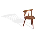 Mira Chair by George Nakashima, walnut, signed 'Showroom 17"' in black marker on underside, sold Mar 2022