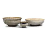Stan Bitters, Group of Three Footed Bowls