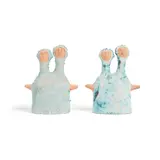 Stan Bitters, Companion Pair of Two-Headed Double-Sided Sun Person Sculptures