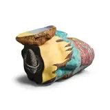 Michael Lucero, Dreamer's Head, painted and glazed earthenware, incised 'Michael Lucero N