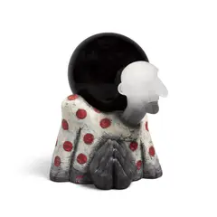 David Reekie, A Slight Problem VII, cast glass, blown glass, enamel, etched 'David Reekie Sept 02'