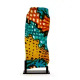 Panel by Lino Tagliapietra, blown and fused glass on patinated metal stand, offered Mar 2022