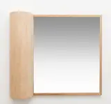 Gerald Summers, Unique mirror, circa 1939, Sycamore-laminated plywood, painted plywood, mirrored glass