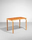 Untitled by Alvar Aalto, Karelian birch-veneered plywood, birch, laminated birch, sold Oct 2022