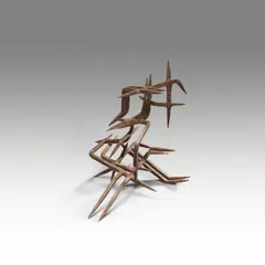 Abstract composition by Marcello Fantoni, 1960, Iron, offered Oct 2022