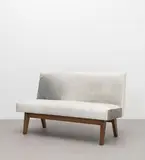 Bench, model no. PJ-SI-38-C, designed for the High Court by Pierre Jeanneret, circa 1954-1955, Teak, leather upholstery, offered Oct 2022