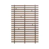 Jules Wabbes, Wall-mounted slatted coat rack with adjustable hooks, designed mid-1950s