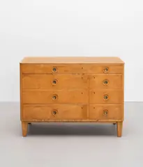 Axel Larsson, Untitled, Satin birch, satin birch-veneered wood, brass