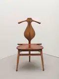 'Valet' chair, model no. JH540, designed 1953 by Hans J. Wegner, Teak, oak, brass, leather, sold Oct 2022