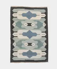 Ingegerd Silow, Rug, mid-20th century, Handwoven wool on a flax warp
