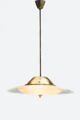 Ceiling light, model no. 1239, designed 1961 by Max Ingrand, Brass, glass, sold Oct 2022