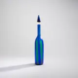 'Fasce' bottle with stopper, model no. 4497 by Paolo Venini, 1955, Coloured glass, fused canes, offered Oct 2022