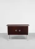 Ernest Race, 'BD1' cabinet, circa 1946, Mahogany-laminated aluminium, mahogany-laminated Holoplast, aluminium, beech