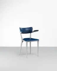 Ernest Race, 'B3' armchair, 1945-1969, Die-cast aluminium, plywood, vinyl upholstery