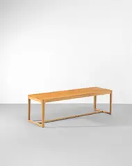 Edward Barber and Jay Osgerby, Bench, from Canteen Restaurant, London, circa 2000, Oak