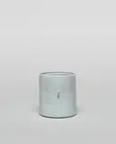 Cylinder by Edmund de Waal, circa 2000, Porcelain, pale blue celadon glaze with unglazed band around the interior rim, and pinched ridge with blue stain, sold Apr 2022