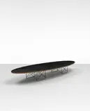Charles and Ray Eames, Coffee table, model ETR, circa 1951, Plastic laminated-pine plywood, painted steel