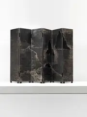 Pierre Dunand, 'The Rocks' unique folding screen, circa 1945, Lacquered wood