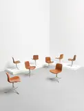 Poul Kjærholm, Set of eight dining chairs, model no. PK 9, produced 1960-1981