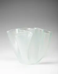 'Cartoccio' vase, model no. 2072 A, designed 1935 by Fontana Arte, Glass, sold Apr 2022