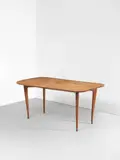 'Demonstration Home' folding and extendable table, designed for IV Triennial, Milan by Gio Ponti, 1936, Walnut, sold Apr 2022