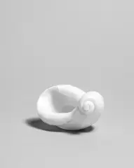 Shell-form by Carlo Scarpa, circa 1942, Iridescent lattimo glass, sold Apr 2022