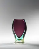 Mario Pinzoni, Vase, model no. 14056, circa 1968, Sommerso glass