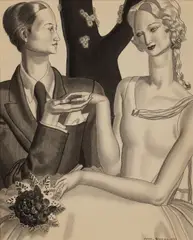 Jean Dupas, Couple avec Bouquet
