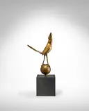 Edgar Brandt, Unique Merle Sculpture